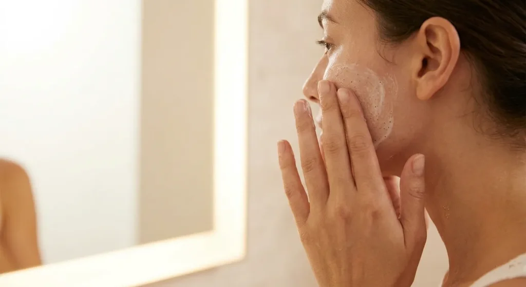Gentle Cleansing Exfoliation of Skincare